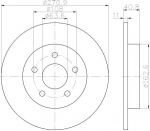 Textar 92239003 тормозной диск на FORD FOCUS III седан