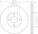 Textar 92252403 тормозной диск на FORD TRANSIT COURIER Kombi