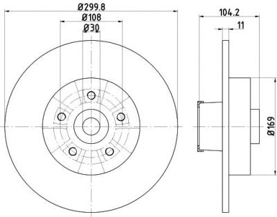 Textar 92252900 тормозной диск на RENAULT MEGANE II (BM0/1_, CM0/1_)