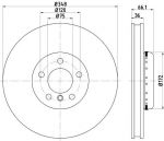 Textar 92253825 тормозной диск на 5 (F10, F18)