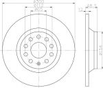Textar 92255403 тормозной диск на VW GOLF ALLTRACK (BA5)