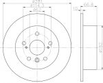 Textar 92257803 тормозной диск на TOYOTA CAMRY седан (_XV4_)