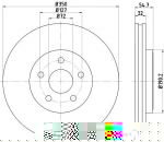 Textar 92272205 тормозной диск на JEEP GRAND CHEROKEE IV (WK, WK2)