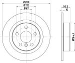 Textar 92274603 тормозной диск на MINI MINI CLUBMAN (F54)