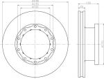 Textar 93058200 тормозной диск на MERCEDES-BENZ O 404