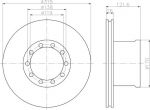 Textar 93084100 тормозной диск на DAF F 600