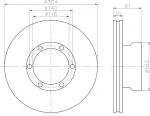Textar 93087400 тормозной диск на MERCEDES-BENZ T2/LN1 фургон/универсал