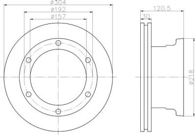 Textar 93087500 тормозной диск на MERCEDES-BENZ VARIO автобус