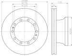Textar 93143100 тормозной диск на MAN TGL