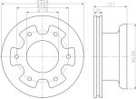Textar 93191400 тормозной диск на MERCEDES-BENZ VARIO автобус
