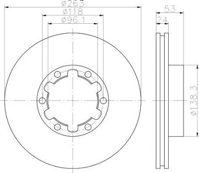 Textar 93191900 тормозной диск на NISSAN CABSTAR E