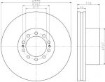 Textar 93222700 тормозной диск на RENAULT TRUCKS Midlum