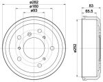 Textar 94005100 тормозной барабан на VW LT 28-35 I автобус (281-363)