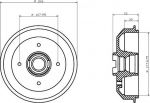 Textar 94005400 тормозной барабан на FORD FIESTA фургон (FVD)