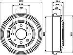 Textar 94017600 тормозной барабан на HONDA CONCERTO седан (HWW)