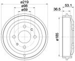 Textar 94020000 тормозной барабан на FIAT ALBEA (178_)