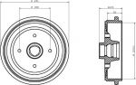 Textar 94020600 тормозной барабан на NISSAN MICRA I (K10)
