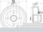 Textar 94022500 тормозной барабан на FORD FOCUS (DAW, DBW)