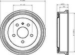 Textar 94022600 тормозной барабан на OPEL ZAFIRA A (F75_)