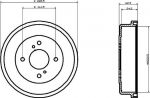 Textar 94023500 тормозной барабан на NISSAN VANETTE автобус (C22)