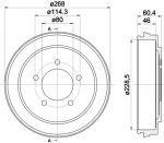 Textar 94036300 тормозной барабан на JEEP PATRIOT (MK74)