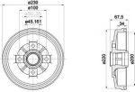 Textar 94036500 тормозной барабан на KIA RIO универсал (DC)