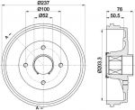 Textar 94041400 тормозной барабан на RENAULT CLIO III (BR0/1, CR0/1)
