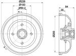 Textar 94042200 тормозной барабан на OPEL CORSA B (73_, 78_, 79_)