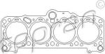 Topran 101 413 прокладка, головка цилиндра на AUDI 80 (81, 85, B2)