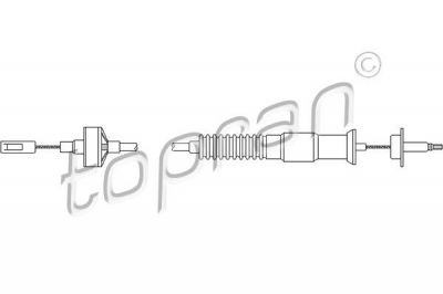Topran 102 849 трос, управление сцеплением на SEAT TOLEDO I (1L)