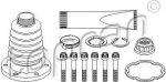 Topran 108 215 комплект пылника, приводной вал на VW GOLF IV (1J1)