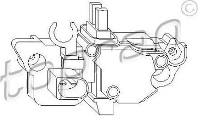 Topran 109 917 регулятор генератора на VW PASSAT Variant (3B6)