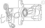 Topran 110 285 тормозной суппорт на VW PASSAT Variant (3B6)