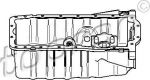 Topran 110 614 масляный поддон на VW GOLF IV (1J1)