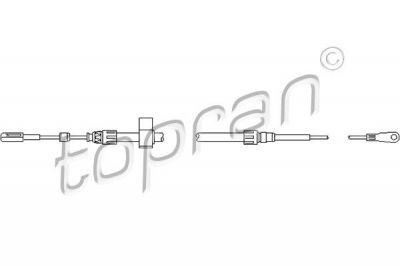Topran 112 144 трос, тормозной механизм рабочей тормозной системы на VW GOLF IV (1J1)