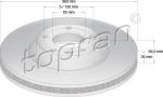 Topran 114 989 тормозной диск на VW TOUAREG (7P5)