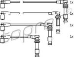 Topran 205 104 комплект проводов зажигания на OPEL ASTRA F (56_, 57_)
