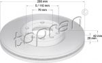 Topran 205 521 тормозной диск на OPEL VECTRA B (36_)
