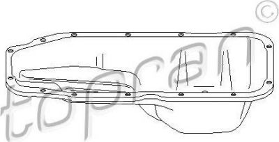Topran 205 595 масляный поддон на OPEL ASTRA F универсал (51_, 52_)