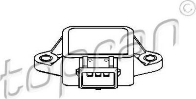 Topran 205 631 датчик, положение дроссельной заслонки на OPEL OMEGA A универсал (66_, 67_)