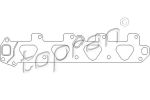 Topran 205 642 прокладка, впускной коллектор на OPEL ASTRA G универсал (F35_)