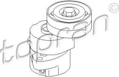 Topran 205 736 натяжной ролик, поликлиновой ремень на OPEL VECTRA B (36_)