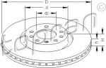 Topran 206 857 тормозной диск на OPEL VECTRA C