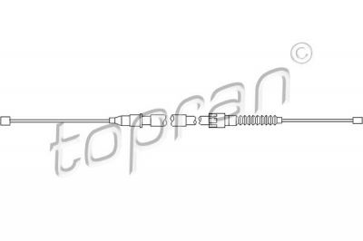 Topran 207 190 трос, стояночная тормозная система на OPEL CORSA C (F08, F68)