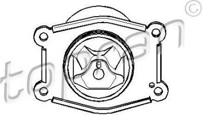 Topran 207 213 подвеска, двигатель на OPEL ASTRA H (L48)