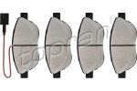 Topran 208 285 комплект тормозных колодок, дисковый тормоз на OPEL COMBO Tour (X12)