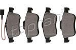 Topran 208 286 комплект тормозных колодок, дисковый тормоз на OPEL COMBO Tour (X12)