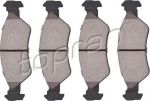 Topran 300 107 комплект тормозных колодок, дисковый тормоз на FORD KA (RB_)