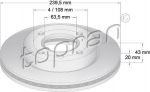 Topran 301 908 тормозной диск на FORD KA (RB_)