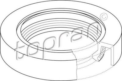 Topran 302 428 уплотняющее кольцо, распределительный вал на FORD TRANSIT c бортовой платформой/ходовая часть (E_ _)